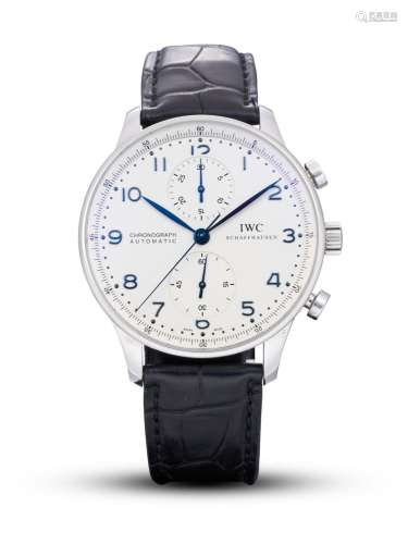 【Y】IWC  PORTUGUESE, REF.IW371446, A STAINLESS STEEL CHRONOGR...