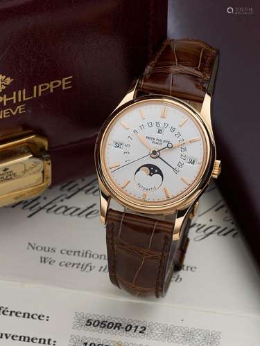 【Y】PATEK PHILIPPE  REF.5050R-012, A FINE AND RARE FULL SET P...