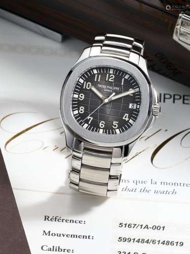 PATEK PHILIPPE  AQUANAUT, REF.5167/1A-001, A FINE STAINLESS ...
