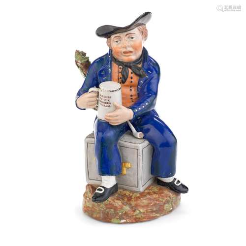 【*】A Staffordshire pearlware 'American Sailor' Toby Jug, cir...