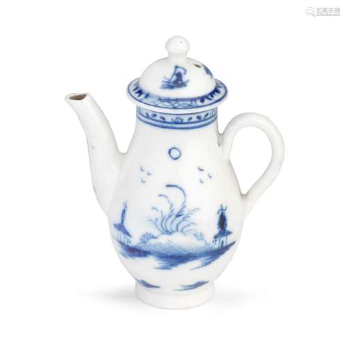 A Caughley toy coffee pot and cover, circa 1785-88