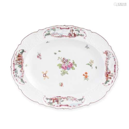 A Chelsea serving dish or platter, circa 1755