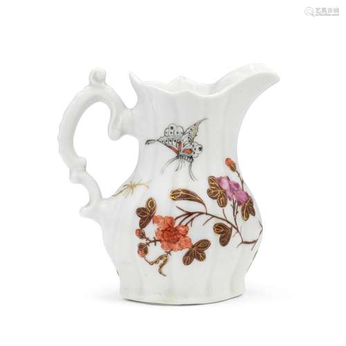 A rare Worcester creamjug, circa 1756