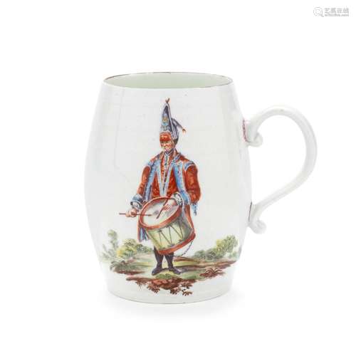 A rare Derby jug, circa 1760-65