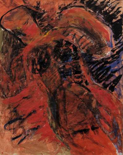 【AR】Peter Lanyon (British, 1918-1964) Untitled Red Figure St...