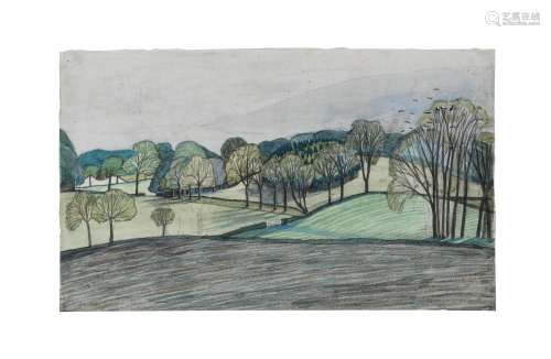 【AR】John Northcote Nash R.A. (British, 1893-1977) Spring Lan...