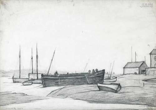 【AR】Laurence Stephen Lowry R.A. (British, 1887-1976) Boats a...