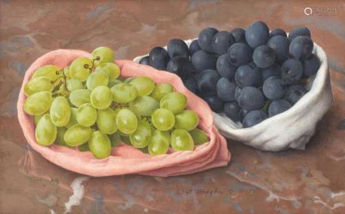 【AR】Eliot Hodgkin (British, 1905-1987) Black and White Grape...