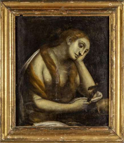 "La Maddalena" olio, inizi sec.XVIII, cornice