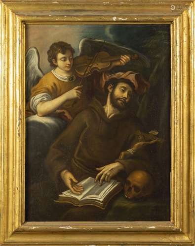 Scuola italiana sec.XVIII "San Francesco e