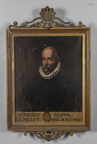 "Ritratto di Gotardus Reyna" olio d.to