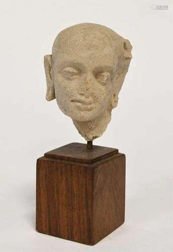 A Gandharan stucco head of a Buddhist ascetic, 3rd-5th centu...