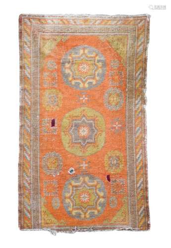 A Samarkand wool rug,