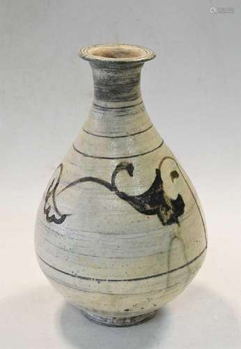 A Korean Buncheong Ware wine bottle, late 15th or early 16th...