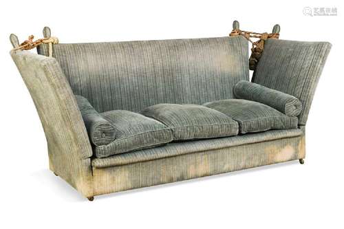 A three-seater Knole sofa, 20th century,