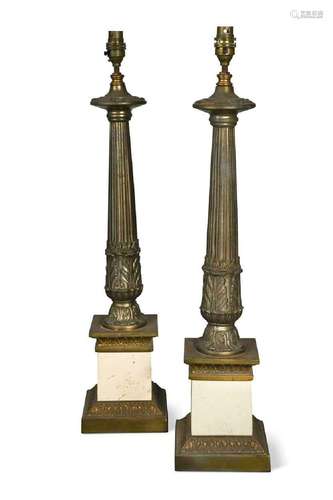 A pair of decorative table lamps in the classical style, 20t...