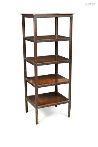 A George III mahogany five-tier whatnot,