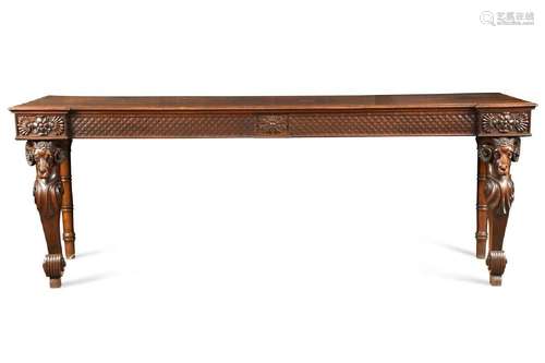 A Regency style mahogany serving table, 19th century,