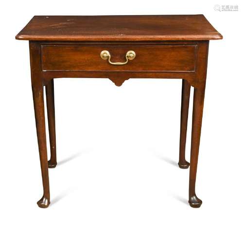 A George III mahogany side table,