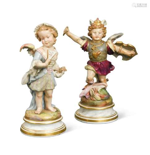 Two Meissen figures, circa 1900,