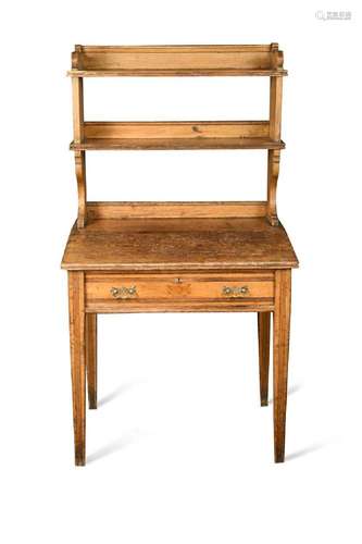 A Gillow & Co beech desk, circa 1900,