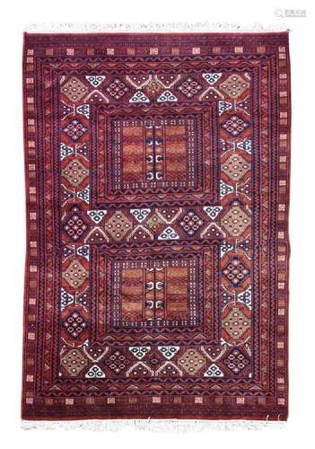 A finely-woven Ersari rug,