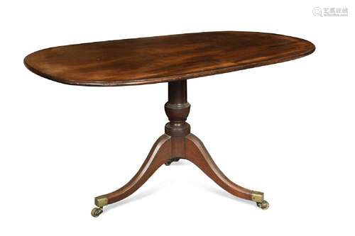 A George III mahogany tilt-top breakfast table,