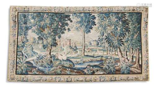 A large Flemish verdure tapestry, late 17th or early 18th ce...