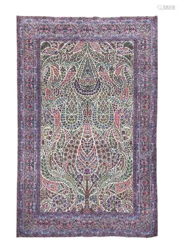 A finely-woven Kashan rug, circa 1920,