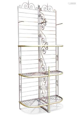 A French metal plant stand, 20th century,