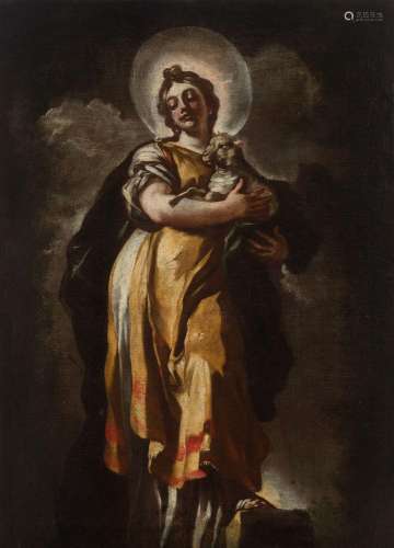 Attributed to FRANCESCO SOLIMENA (Italy, 1657 – 1747)."...