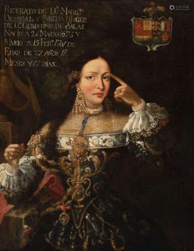 Spanish school; late seventeenth century."Portrait of a...