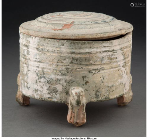A Chinese Han Dynasty Green Glazed Earthenware C