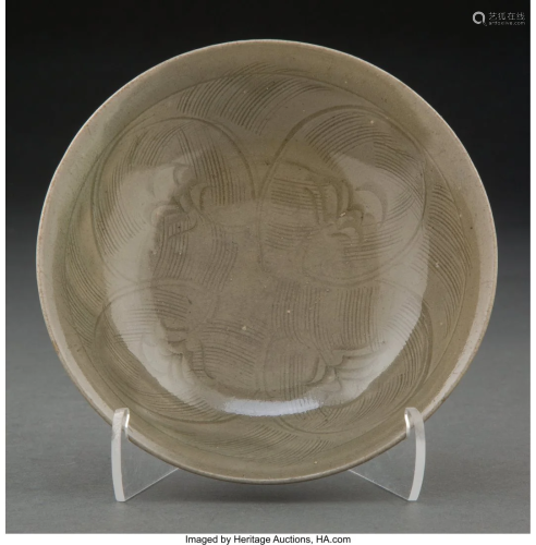 A Chinese Celadon Glazed Dish, Song Dynasty 1-3/