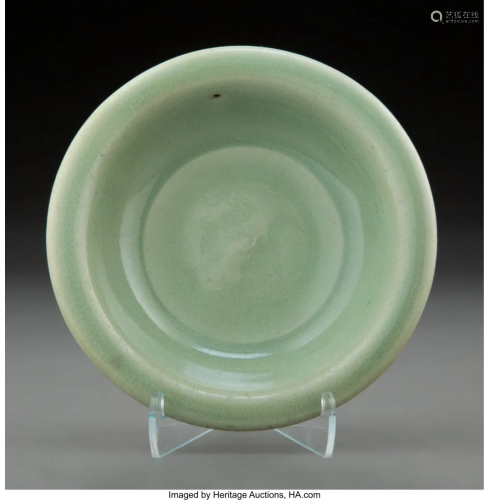 A Chinese Celadon Glazed Porcelain Bowl 1-1/4 x