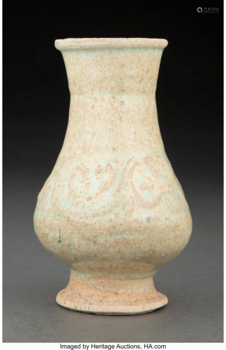 A Korean Celadon Glazed Vase, Koryo Dynasty 5 x
