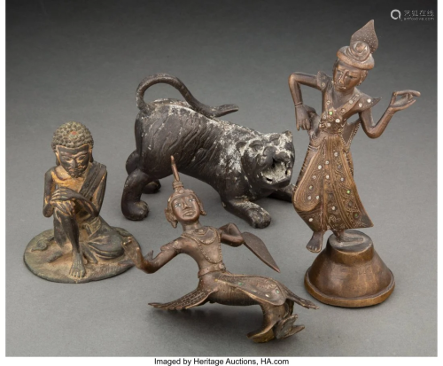 A Group of Four Southeast Asian Bronze Figures 8