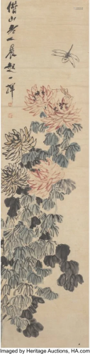 Manner of Qi Baishi (Chinese, 1864-1957) Flowers
