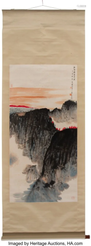 Manner of Fu Baoshi (Chinese, 1904-1965) Landsca