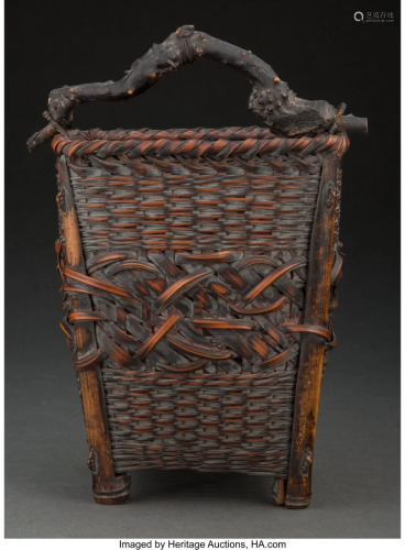 A Japanese Ikebana Basket, early Taisho Period 6