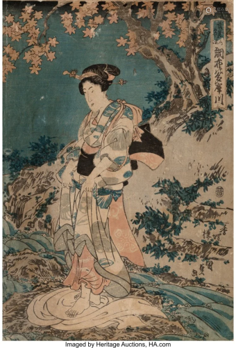 Utagawa Kunisada (Japanese, 1786-1864) Chofu Tam