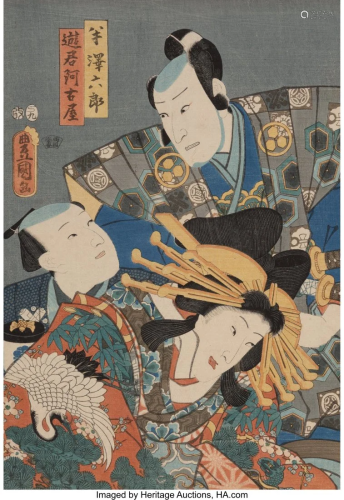 Utagawa Kunisada (Japanese, 1786-1864) Actors Na