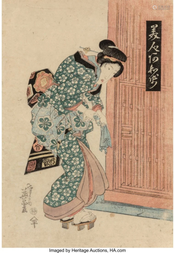 Keisai Yeisen (Japanese, 1809-1848) Courtesan Wo