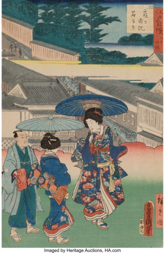 Utagawa Hiroshige II (Japanese, 1826-1869) Thirt