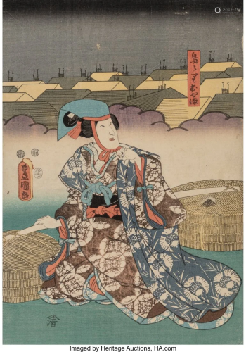 A Group of Forty-Four Japanese Woodblock Prints