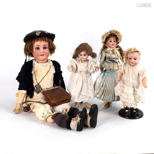4 DOLLS WITH DEFECTIVE BODIES. 1X CHARACTER DOLL SCHOENAU &a...