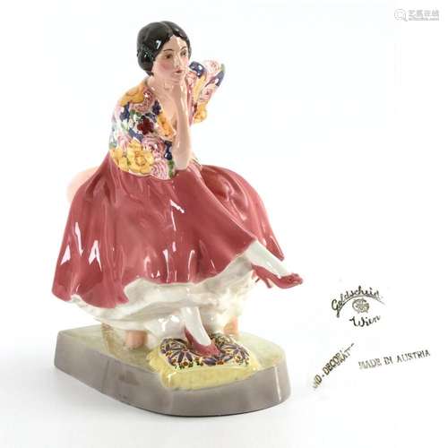 SITTING DANCER "CARMEN". VIENNESE MANUFACTURE FRIE...