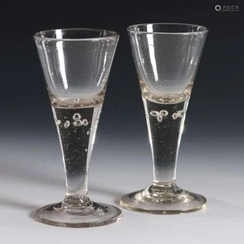 PAIR OF BAROQUE GOBLETS.