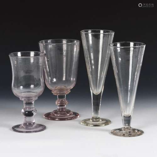 4 LARGE GOBLETS.