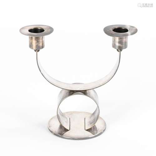 2-FLAME CANDLESTICK ART DECO. WMF.